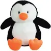 Image de Peluche bouillote Pingouin Jemini Blanc 19 cm 024031S