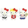 Image de Peluche Jemini Hello Kitty Retro Sport Blanc 14 cm 024091