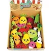 Image de Lot De 18 Pochettes Surprises - - Surprise Market - Peluche Fruits Ou Légumes +/- 10 Cm, Stickers Et Cartes Mémo