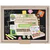 Image de Coffret Bois Magnetique Avec Ardoise Double Face Lettres Animaux Chiffres
