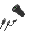 Image de Chargeur Allume-cigare Et Câble 2 En 1 Micro Usb / Usb-c Tnb