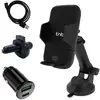 Image de Pack Support Motorisé 3 En 1 Avec Chargeur Allume-cigare Et Câble Usb-c