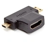 Image de Adaptateur micro et mini HDMI mâles/HDMI femelle D2 Diffusion