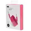 Image de WE WEJKPLAT150F Câble Jack mâle/mâle Plat 1,50 m Fushia
