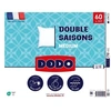 Image de - Oreiller double saisons - 60 x 60 cm - 100% Polyester VOLUPT'AIR - Blanc