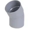 Image de Coude simple male-femelle 30° - UCT3 - PVC gris - 100 mm