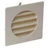Image de Grille de ventilation à encastrer extérieur pour tubes PVC 100mm coloris sable - - 1GETM100