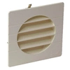 Image de Grille de ventilation à encastrer extérieur pour tubes PVC 125mm coloris sable - - 1GETM125