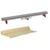 Image de Caniveau de douche inox réversible 890mm + natte sicanatfh90r