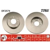 Image de Disque De Frein Trw Df2574 Infiniti;Nissan