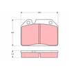 Image de Kit De Plaquettes De Frein, Frein À Disque Gdb119 Trw Trw Gdb119 Peugeot