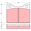 Image de Kit De Plaquettes De Frein, Frein À Disque Gdb131 Trw Trw Gdb131 Volvo