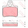 Image de Kit De Plaquettes De Frein, Frein À Disque Gdb146 Trw Trw Gdb146 Citroen