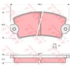 Image de Kit De Plaquettes De Frein, Frein À Disque Gdb149 Trw Trw Gdb149 Alpine;Fiat;Lotus;Renault;Talbot