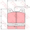 Image de Kit De Plaquettes De Frein, Frein À Disque Gdb156 Trw Trw Gdb156 Peugeot;Talbot