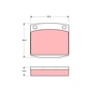 Image de Kit De Plaquettes De Frein, Frein À Disque Gdb169 Trw Trw Gdb169 Nissan