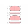 Image de Kit De Plaquettes De Frein, Frein À Disque Gdb181 Trw Trw Gdb181 Toyota