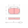 Image de Kit De Plaquettes De Frein, Frein À Disque Gdb241 Trw Trw Gdb241 Talbot