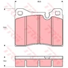 Image de Kit De Plaquettes De Frein, Frein À Disque Gdb261 Trw Trw Gdb261 Bmw