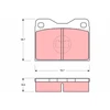 Image de Kit De Plaquettes De Frein, Frein À Disque Gdb279 Trw Trw Gdb279 Audi;Porsche