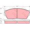 Image de Kit De Plaquettes De Frein, Frein À Disque Gdb284 Trw Trw Gdb284 Honda