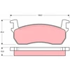 Image de Kit De Plaquettes De Frein, Frein À Disque Gdb303 Trw Trw Gdb303 Nissan