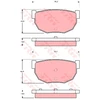 Image de Kit De Plaquettes De Frein, Frein À Disque Gdb306 Trw Trw Gdb306 Nissan