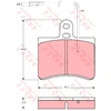 Image de Kit De Plaquettes De Frein, Frein À Disque Gdb315 Trw Trw Gdb315 Citroen;Fiat