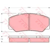 Image de Kit De Plaquettes De Frein, Frein À Disque Gdb329 Trw Trw Gdb329 Volvo