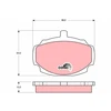 Image de Kit De Plaquettes De Frein, Frein À Disque Cotec Gdb331 Trw Trw Gdb331 Mg