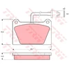 Image de Kit De Plaquettes De Frein, Frein À Disque Gdb336 Trw Trw Gdb336 Austin;Mg