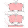 Image de Kit De Plaquettes De Frein, Frein À Disque Gdb339 Trw Trw Gdb339 Opel