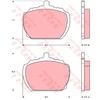 Image de Kit De Plaquettes De Frein, Frein À Disque Gdb340 Trw Trw Gdb340 Bedford;Ford;Mg;Rover;Triumph