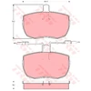 Image de Kit De Plaquettes De Frein, Frein À Disque Gdb342 Trw Trw Gdb342 Alfa Romeo;Iveco