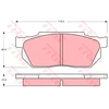 Image de Kit De Plaquettes De Frein, Frein À Disque Gdb358 Trw Trw Gdb358 Honda