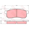 Image de Kit De Plaquettes De Frein, Frein À Disque Gdb361 Trw Trw Gdb361 Honda