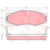 Image de Kit De Plaquettes De Frein, Frein À Disque Gdb367 Trw Trw Gdb367 Nissan