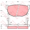 Image de Kit De Plaquettes De Frein, Frein À Disque Gdb368 Trw Trw Gdb368 Nissan