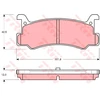 Image de Kit De Plaquettes De Frein, Frein À Disque Gdb375 Trw Trw Gdb375 Daihatsu;Mazda