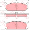 Image de Kit De Plaquettes De Frein, Frein À Disque Gdb382 Trw Trw Gdb382 Suzuki
