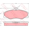 Image de Kit De Plaquettes De Frein, Frein À Disque Gdb399 Trw Trw Gdb399 Volkswagen
