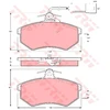 Image de Kit De Plaquettes De Frein, Frein À Disque Gdb404 Trw Trw Gdb404 Audi