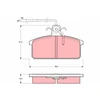 Image de Kit De Plaquettes De Frein, Frein À Disque Gdb422 Trw Trw Gdb422 Autobianchi;Fiat;Lancia;Seat