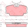 Image de Kit De Plaquettes De Frein, Frein À Disque Gdb434 Trw Trw Gdb434 Saab