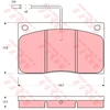Image de Kit De Plaquettes De Frein, Frein À Disque Gdb443 Trw Trw Gdb443 Renault