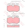 Image de Kit De Plaquettes De Frein, Frein À Disque Cotec Gdb446 Trw Trw Gdb446 Citroen;Peugeot