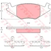 Image de Kit De Plaquettes De Frein, Frein À Disque Cotec Gdb463 Trw Trw Gdb463 Seat;Volkswagen