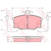 Image de Kit De Plaquettes De Frein, Frein À Disque Gdb464 Trw Trw Gdb464 Fiat;Lancia