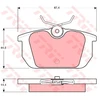 Image de Kit De Plaquettes De Frein, Frein À Disque Gdb466 Trw Trw Gdb466 Alfa Romeo;Fiat;Lancia