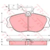 Image de Kit De Plaquettes De Frein, Frein À Disque Gdb483 Trw Trw Gdb483 Alfa Romeo;Fiat;Lancia